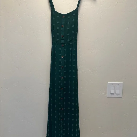 revolve green polka dot dress Women Midi Green Polka Dot Swing Shirtwaist Dress 3309,Size XS #CK2200 –  Xiaolizi
